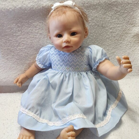 Linda Murray Ashton Drake hair realistic weighted baby doll lifelike poseable - Picture 1 of 15